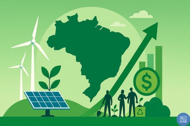 Leia mais sobre o artigo Como a Economia Sustentável pode injetar US$ 400 bilhões no PIB brasileiro e criar 10 milhões de empregos até 2030
